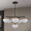 Candelabru Josephine modern 6xE27/40W, LU 1841/5+1 MS/SCHWARZ Orion