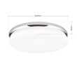 Aplica/Plafoniera James LED 24W/1300lm/3000K, DL 7-678/32 CHROM/opal Orion