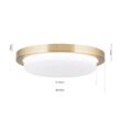 Plafoniera Lerox moderna LED 21W/1300lm/3000K, DL 7-668/20 MS-MATT/opal-matt Orion