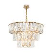 Lustra cristal transparent moderna Puntes aurie Ø77cm, Maytoni