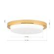 Plafoniera Lerox moderna LED 21W/1300lm/3000K, DL 7-668/20 GOLD/opal-matt Orion