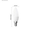 Bec LED lumanare, E14, lumina calda 3000K, 5.5W, 470lm, 20000 h functionare, garantie 2 ani, Emos ZL3F22