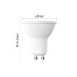 Spot LED GU10, lumina neutra 4000K, 2.9W, 250lm, 20000 h functionare, garantie 2 ani, Emos ZL8F03