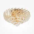 Plafoniera cristal transparent clasica Karolina aurie Ø41cm, Maytoni
