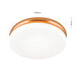 Aplica/Plafoniera James moderna LED 24W/1300lm/3000K, DL 7-678/32 CU/opal Orion
