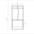 Lustra moderna neagra, stil industrial, 1xE27/60W, H145, Paa 9031, Dohar