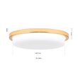 Plafoniera Lerox moderna LED 29W/2100lm/3000K DL 7-669/30 GOLD/opal-matt Orion