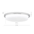 Plafoniera Lerox moderna LED 29W/2100lm/3000K, DL 7-669/30 CHROM/opal-matt Orion
