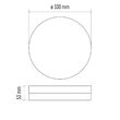 Plafoniera rotunda LED TORI, lumina calda 3000K, 2400lm, 24W, IP54, Emos ZM4122