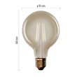 Bec LED Vintage G95, E27, lumina calda 2200K, 4.5W, 420lm, 25000 h functionare, garantie 3 ani, Emos Z52032
