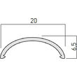 Element terminal profil PRF007 PRF007TP01 Arelux