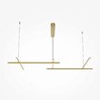 Lustra LED moderna Radiance aurie abajur alb L54cm 50W, Maytoni