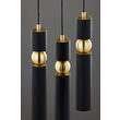 Lustra moderna aurie detalii sferice aurii 3xGU10/60W Alas 2013 Jupiter