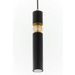 Lustra moderna neagra detaliu sferic auriu 1xGU10/60W Alas 2003 Jupiter
