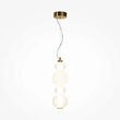 Lustra LED moderna Collar aurie abajur transparent cu alba Ø14cm 17W, Maytoni