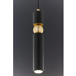 Lustra moderna neagra detaliu sferic auriu 1xGU10/60W Alas 2003 Jupiter
