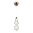 Lustra LED moderna Collar aurie abajur transparent cu alba Ø14cm 16W, Maytoni