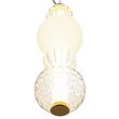 Lustra LED moderna Collar aurie abajur transparent cu alba Ø14cm 17W, Maytoni
