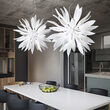 Lustra moderna alba diafana 12xG9/40W, Leaves SP12 112268 Ideal Lux