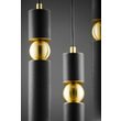 Lustra moderna aurie detalii sferice aurii 3xGU10/60W Alas 2013 Jupiter