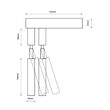 Aplica moderna alba, stil industrial, bidirectionabila, 2xG9/3W, Alha E 9339, Dohar