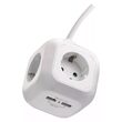 Cub adaptor de alimentare cu 4, 2 porturi USB, Emos P04219GU