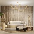 Lustra LED moderna Golden Cage aurie L35cm 107W, Maytoni
