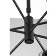 Candelabru modern negru abajururi champagne 4xG9/60W si 4xGU10/60W Moka 1994 Jupiter