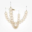 Lustra LED moderna Golden Cage aurie L35cm 107W, Maytoni