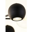 Candelabru modern negru abajururi champagne 3xG9/60W si 3xGU10/60W Moka 1993 Jupiter