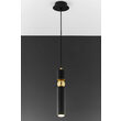 Lustra moderna neagra detaliu sferic auriu 1xGU10/60W Alas 2003 Jupiter