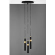 Lustra moderna aurie detalii sferice aurii 3xGU10/60W Alas 2013 Jupiter