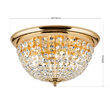 Plafoniera cristal clasica aurie Plafondl 6xE27/40W, DLU 1840/47 GOLD Orion