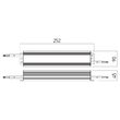 Alimentator tensiune continua 24V circuite LED IP67 DRIVER TC 24V 250W IP67 Arelux AT24.250IP67