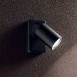 Spot modern negru dispersor rotativ 1xGU10/35W, Rudy AP1 Round 229010 Ideal Lux