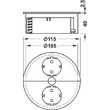 Priza simpla + 2 porturi USB, incastrabila, rotunda, Twist2 946.004, Bachmann