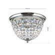 Plafoniera cristal clasica crom Plafond 3xE27/40W, DLU 1840/35 CHROM Orion