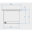 Cadru simplu custom pentru module audio-video, incastrabil, inel decorativ alb, Pix 926.010, Bachmann