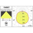 Plafoniera LED XPLANNER senzor miscare 18W 3000K/4000K/6500K IP54 120° WH Arelux PLN03CCT SZ
