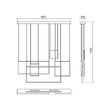 Lustra moderna LED alb mat, Plana 01-2316 Smarter