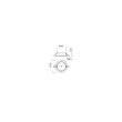 Accesoriu montaj incastratat alb mat CR1 MWH Redo