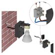 Aplica exterior IP44 neagra 1xGU10/35W Oculus ZGF010P Emos