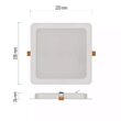 Downlights patrat LED RUBIC, incastrat, lumina neutra 4000K, 24W, 2400lm, IP20, Emos ZD2452