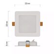 Downlights patrat LED RUBIC, incastrat, lumina neutra 4000K, 9W, 900lm, IP20, Emos ZD2432