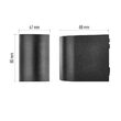 Aplica exterior IP44 neagra 1xGU10/35W Oculus ZGF010P Emos