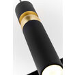 Lustra moderna neagra detaliu sferic auriu 1xGU10/60W Alas 2003 Jupiter
