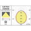 Proiector LED liniar pe sina reglabil orizontal 0 - 355° 36/4000K/4608lm XLine LT02NW SBK Arelux