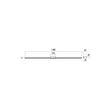 Aplica moderna alba baie IP44 LED 24W/3000lm 3000K/4000K, Aston 01-3274 Redo