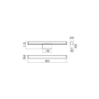 Aplica moderna alba baie IP44 LED 12W/1600lm 3000K/4000K, Kali 01-3277 Redo