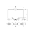 Lustra moderna Sinclair neagra dimmabila TRIAC LED 35W/3171lm/3000K, 01-3244 Redo